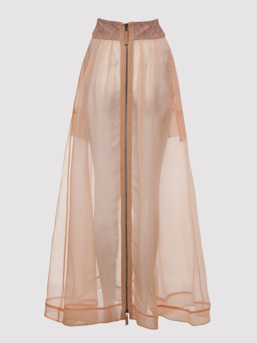 Silk Organza Long Skirt - Nativ Tattoo