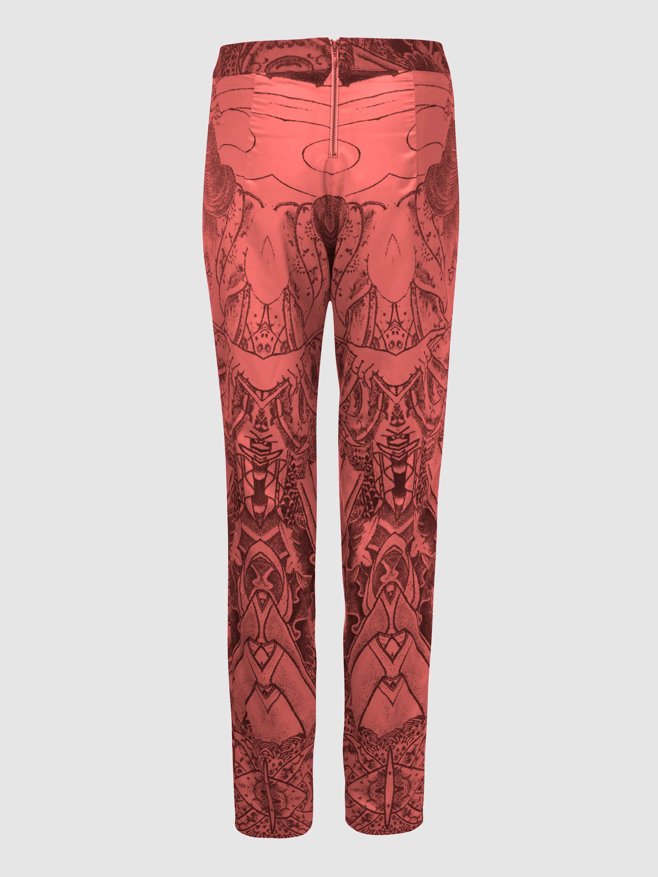 Tattoo Pyjama Trousers - Coral - Back Tattoo Pyjama Trousers / Coral / Back