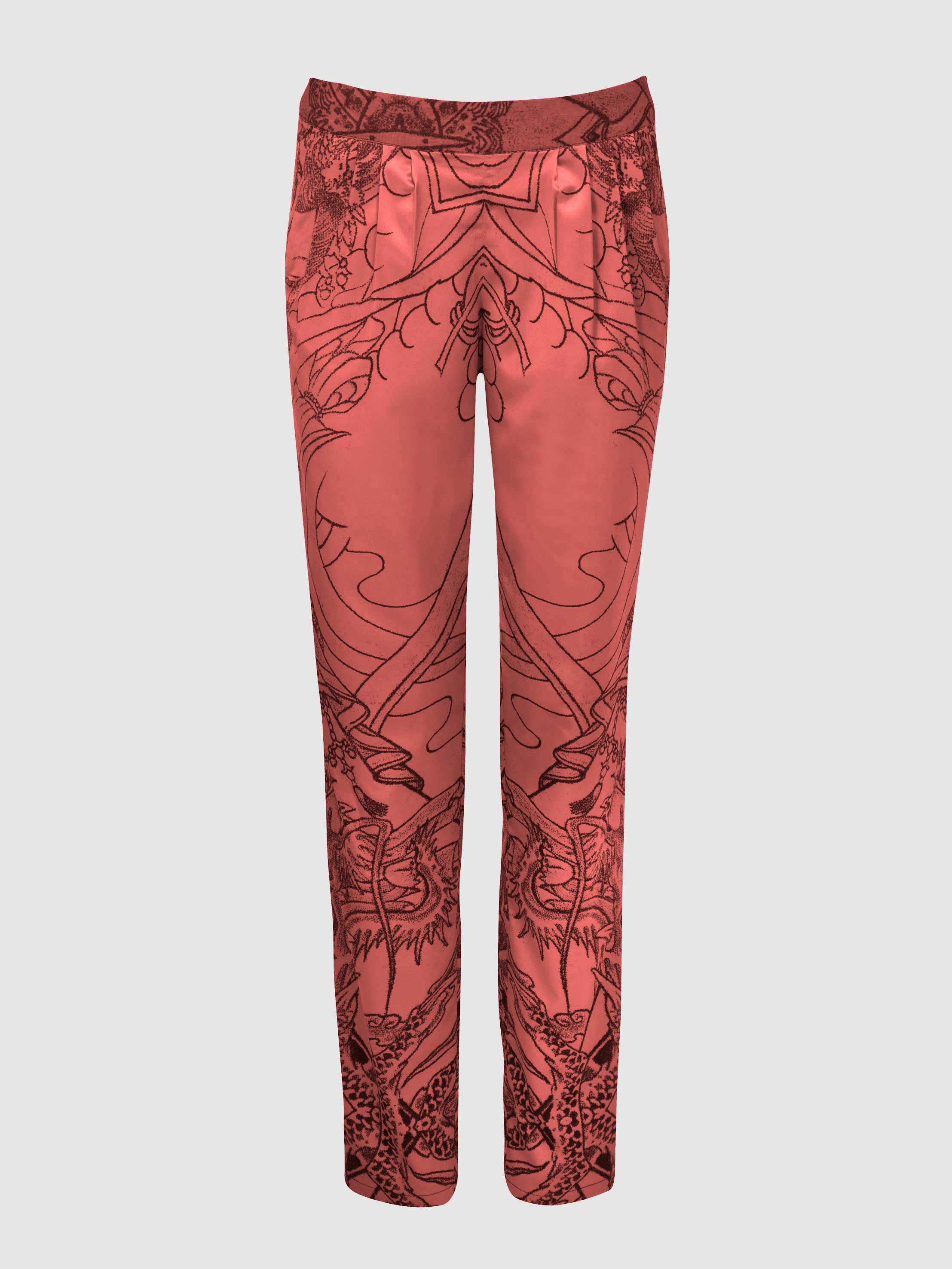 Tattoo Pyjama Trousers - Coral Tattoo Pyjama Trousers / Coral