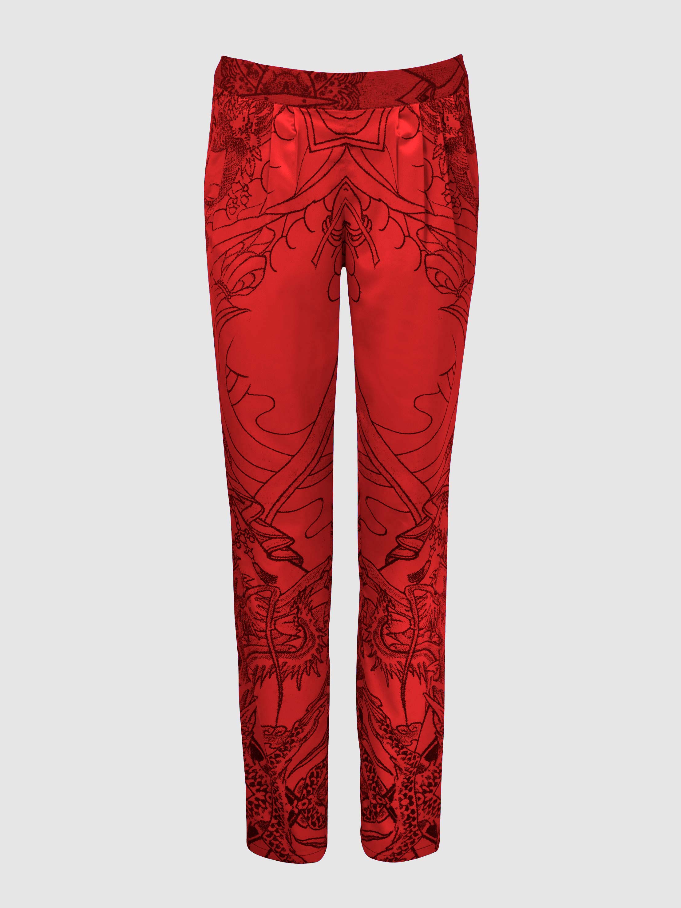 Tattoo Pyjama Trousers - Red Tattoo Pyjama Trousers / Red