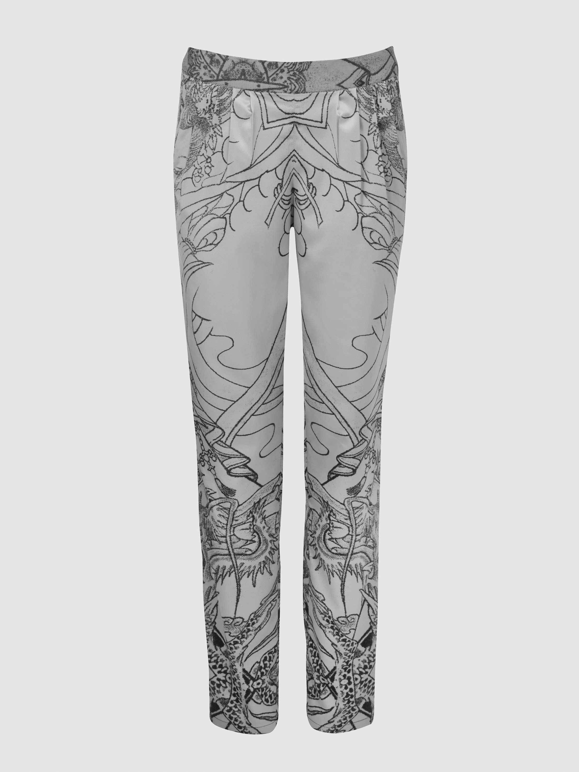 Tattoo Pyjama Trousers - Black And White Tattoo Pyjama Trousers / Black And White